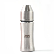 Ganesh Stainless Steel Baby Feeding Bottle, Milk Bottle for New Born / Infants / Toddler Up to 3 Years, BFA Free (250 ML Approx)