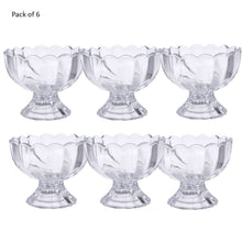 Elegant serving bowls for desserts, salads, and ice cream, comes in a set of 6.