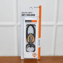 Premium Metal Keychain Carabiner Clip Hook with Dual Key Rings (1 Pc)